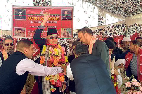 Farooq Abdullah election rally